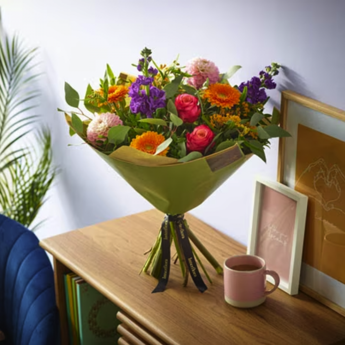 ‘The Flower Shop Helensburgh - Summer Lily Free-Tied Bouquet’